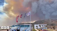 Greece fires: Thousands flee homes and hotels on Rhodes as fires spread