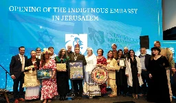 Jerusalem welcomes opening of world's first Indigenous Embassy