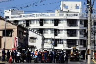 Large sinkhole emerges in Hiroshima; causes buildings to lean, road to cave in