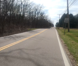 Southbound Dunn Street near Clover Lane 