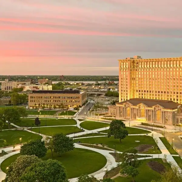 Quinn Evans completes restoration of historic Detroit station for Ford