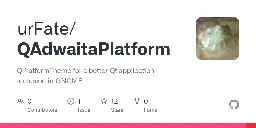 GitHub - urFate/QAdwaitaPlatform: QPlatformTheme for a better Qt application inclusion in GNOME