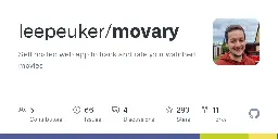GitHub - leepeuker/movary: Self hosted web app to track and rate your watched movies