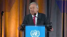 U.N. Chief António Guterres Calls for End to Advertising for Fossil Fuels