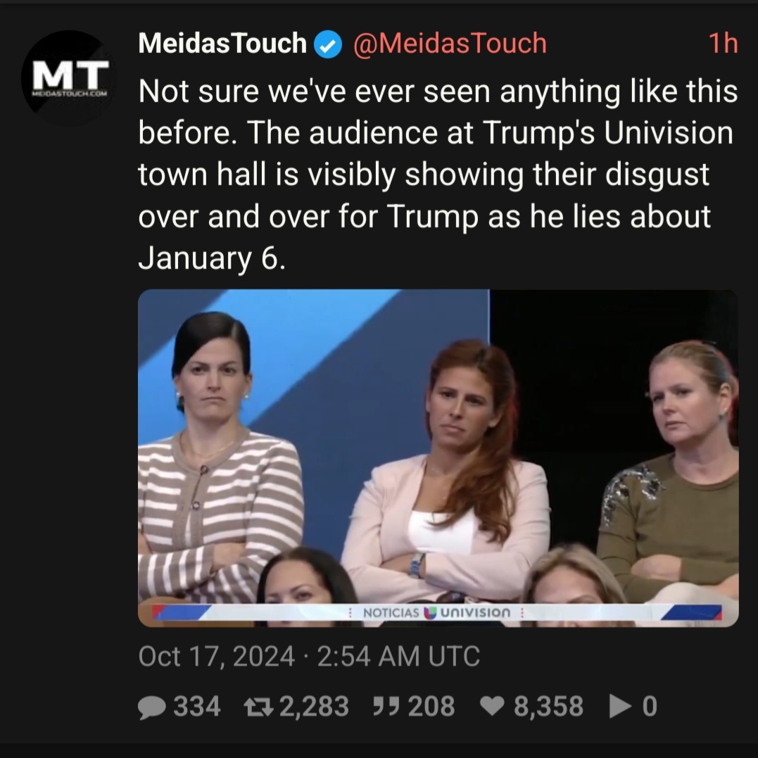 The Univision Town Hall Audience Were Disgusted By Trump's Jan 6th Lies