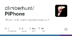 GitHub - climberhunt/PiPhone: PiPhone - A DIY cellphone based on Raspberry Pi