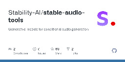 GitHub - Stability-AI/stable-audio-tools: Generative models for conditional audio generation