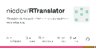 RTranslator is the world's first open source real-time translation app.