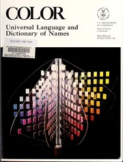 Color : universal language and dictionary of names : Kelly, Kenneth L. : Free Download, Borrow, and Streaming : Internet Archive