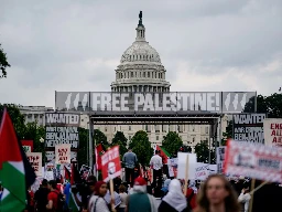 Photos: Protesters rally in Washington, DC before Netanyahu speech