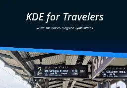 KDE for Travelers