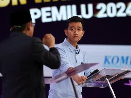 Indonesian leader’s son brushes off ‘nepo baby’ tag in feted debate showing