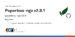 Release Paperless-ngx v2.8.1 · paperless-ngx/paperless-ngx