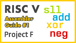 RISC-V Assembler: Arithmetic