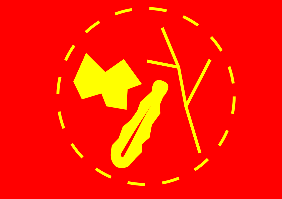 (Socialist) homeless solidarity flag.