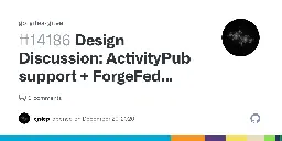 Design Discussion: ActivityPub support + ForgeFed vocabulary · Issue #14186 · go-gitea/gitea