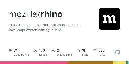 GitHub - mozilla/rhino: Rhino is an open-source implementation of JavaScript written entirely in Java