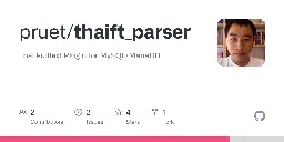 GitHub - pruet/thaift_parser: Thai Fulltext Plugin for MySQL/MariaDB