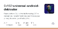 universal android debloater