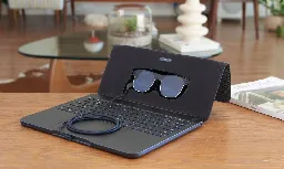 Spacetop G1 is a $1900 laptop that uses a pair of Augmented Reality glasses as a display - Liliputing