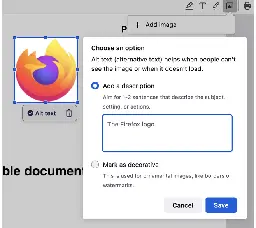 Experimenting with local alt text generation in Firefox Nightly – Mozilla Hacks - the Web developer blog