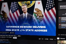 Gavin Newsom warns that dark forces are threatening California