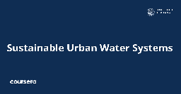 Sustainable Urban Water Systems