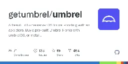 GitHub - getumbrel/umbrel: A beautiful home server OS for self-hosting with an app store. Buy a pre-built Umbrel Home with umbrelOS, or install on a Raspberry Pi 4, Pi 5, any Ubuntu/Debian system, or a VPS.