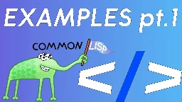 HTMX with Common Lisp from examples pt. 1