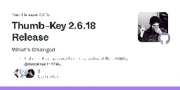 Release Thumb-Key 2.6.18 Release · dessalines/thumb-key