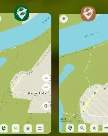 The May 2024 Organic Maps update with bookmarks and tracks sorting by name, better paved/unpaved paths colors, GPX import fixes, drive-through, and many other changes