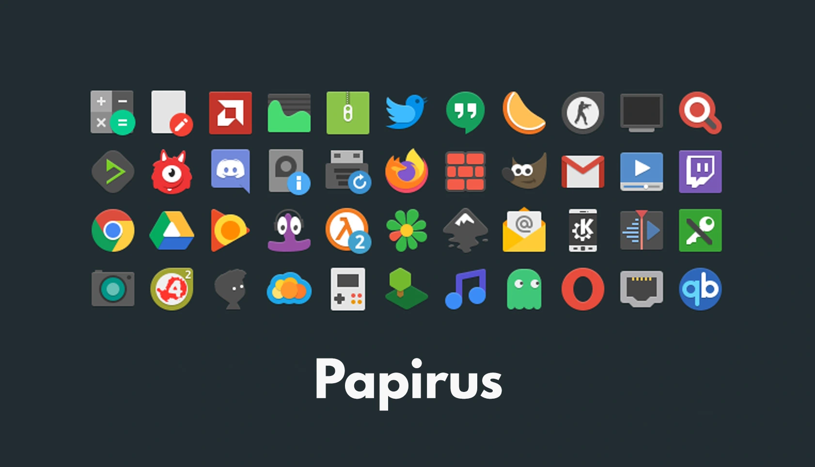 Papirus Icon Pack Update Adds 50+ New Icons - OMG! Ubuntu