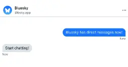 Just shipped: Bluesky Direct Messages! - Bluesky