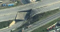 I-95 collapse: Large vehicle fire near Princeton Ave closes interstate in both directions