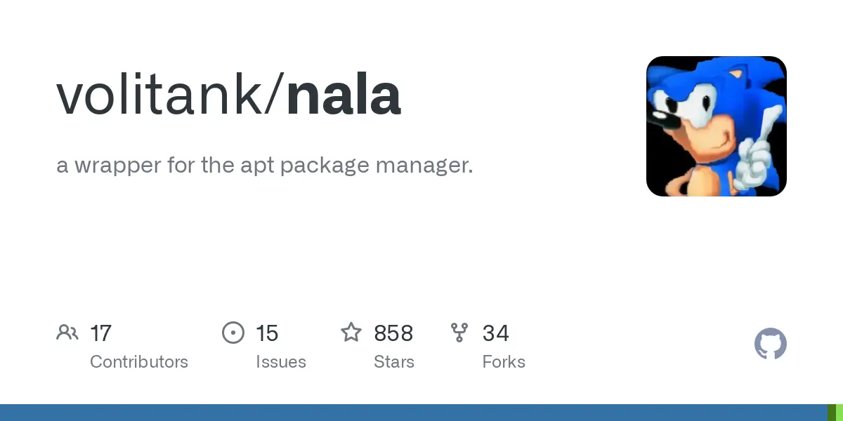 GitHub - volitank/nala: a wrapper for the apt package manager.