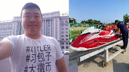 Chinese activist who mocked Xi Jinping flees to South Korea on jet ski, arrested