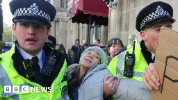 Greta Thunberg detained at Fossil Free London protest