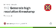 [DISCUSS] bmakelib - generate high resolution timestamp