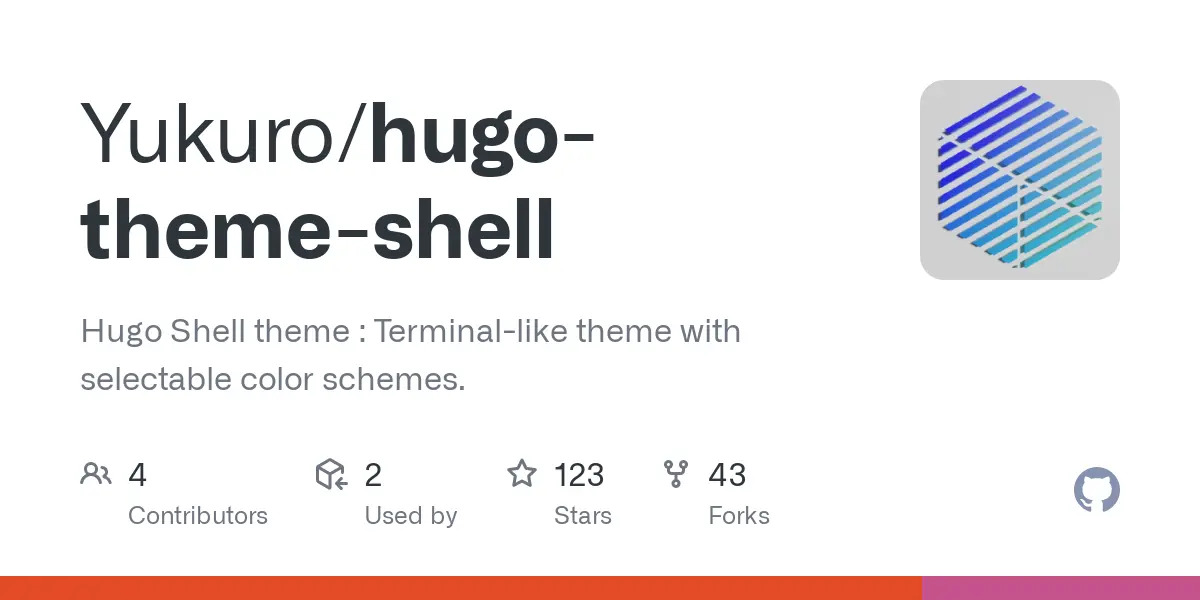 GitHub - Yukuro/hugo-theme-shell: Hugo Shell theme : Terminal-like theme with selectable color schemes.