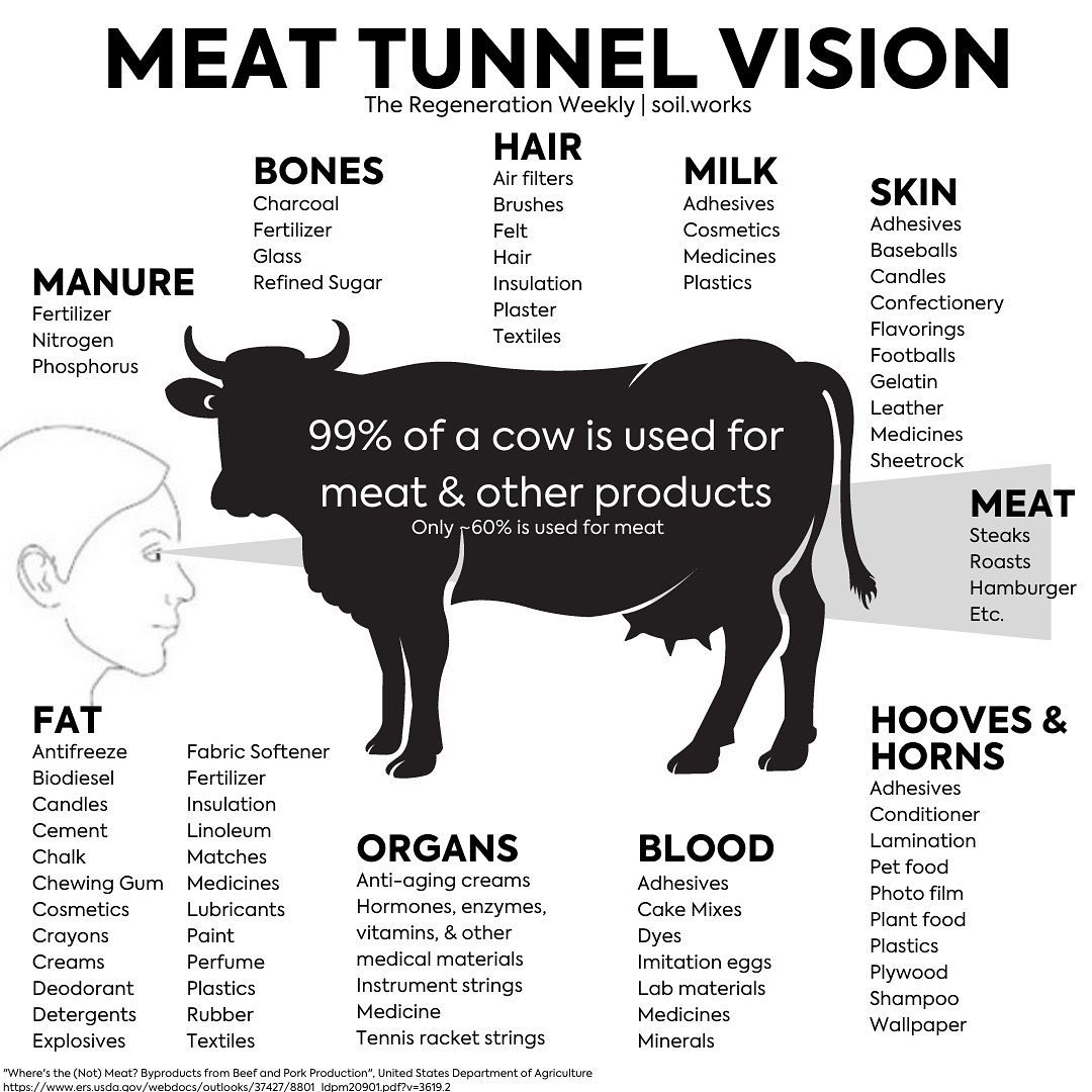 Removing beef would create a black product hole that would need to be filled with processed oil derivatives that are not good for the environment.