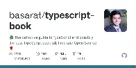 basarat/typescript-book: The definitive guide to TypeScript and possibly the best TypeScript book . Free and Open Source 🌹