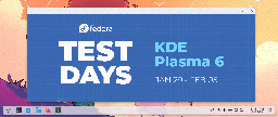 Contribute at the KDE Plasma 6 Test Week - Fedora Magazine