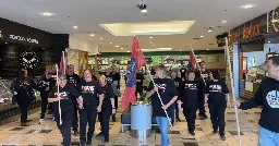 Coles and Woolies workers take historic national strike action