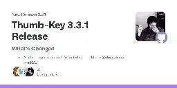 Release Thumb-Key 3.3.1 Release · dessalines/thumb-key