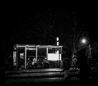 [OC] Bus stop at night