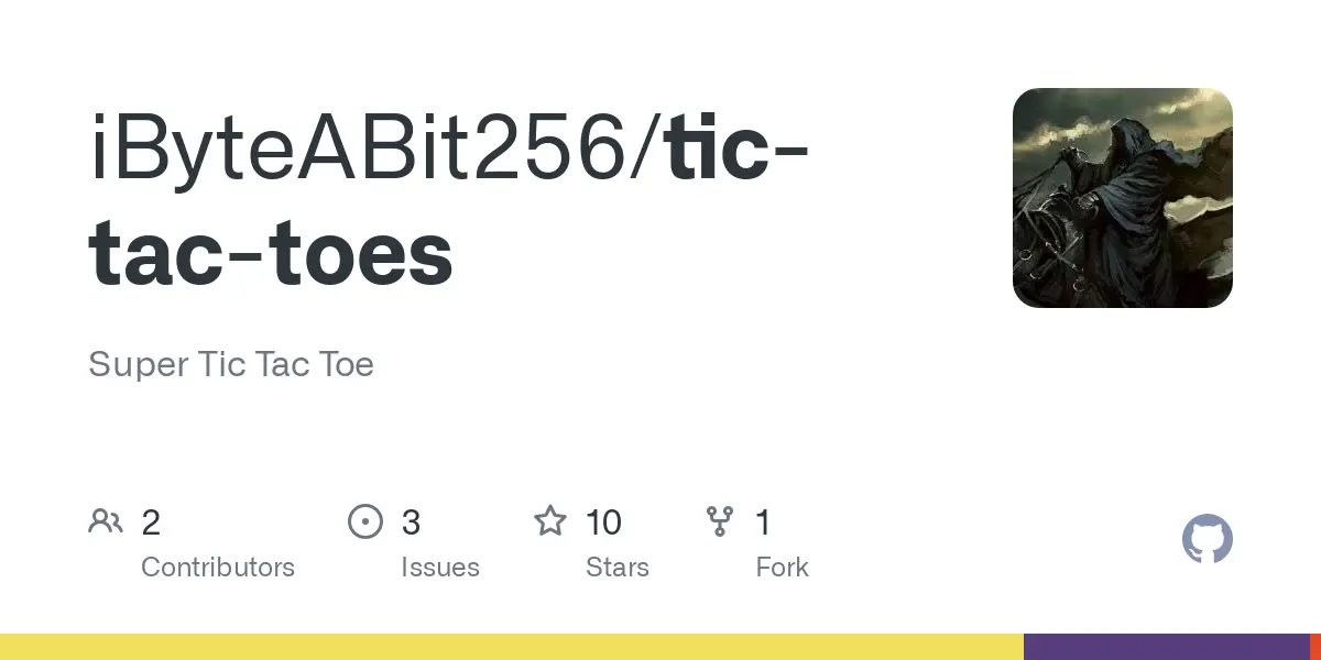 GitHub - iByteABit256/tic-tac-toes: Super Tic Tac Toe