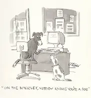 "On the internet, nobody knows you're a dog" comic sold for $175K, becoming the most expensive single-panel cartoon ever sold at auction