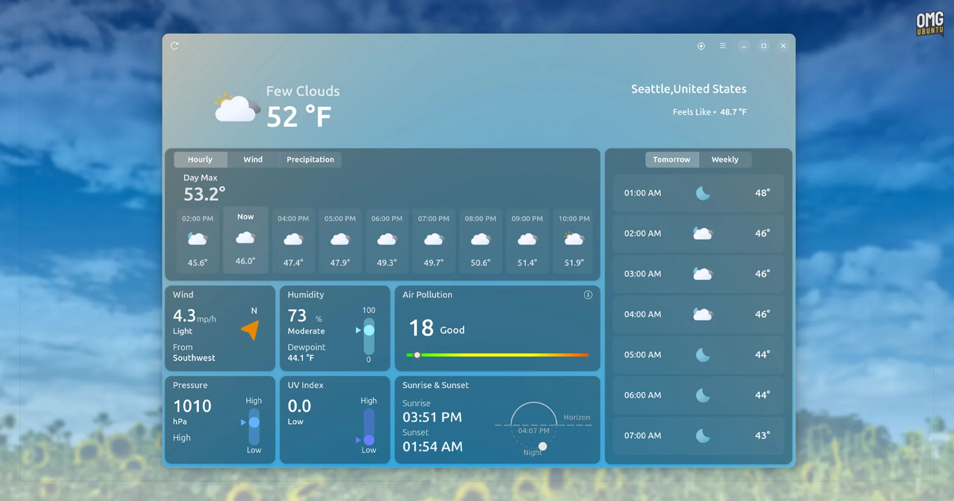 Mousam is a Detailed Desktop Weather App for Linux - OMG! Ubuntu