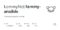 GitHub - LemmyNet/lemmy-ansible: A docker deploy for ansible