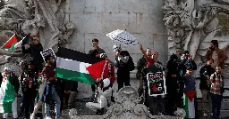 Thousands join Paris's first authorised pro-Palestinian demo since Hamas attacks